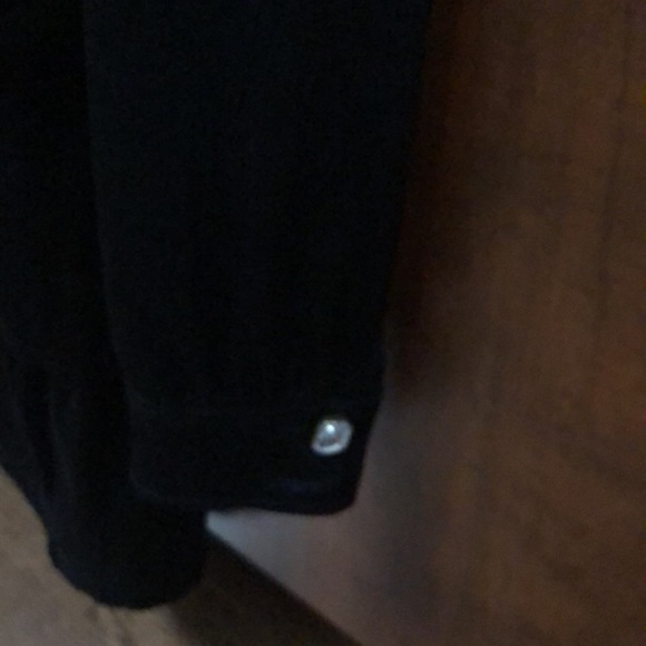 Guess, fancy jewel button trench! Black, size S - Picture 4 of 5